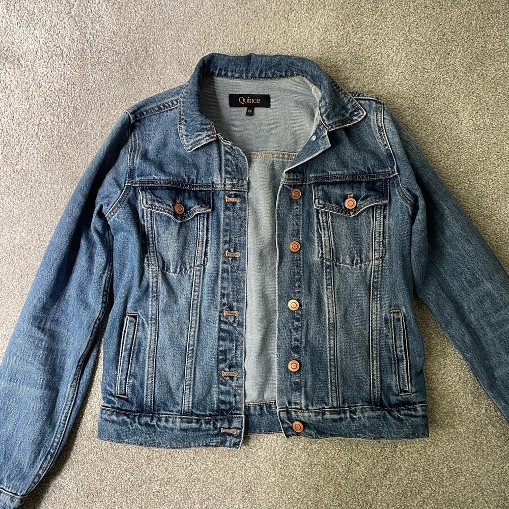 Quince Organic Cotton Denim Jacket
